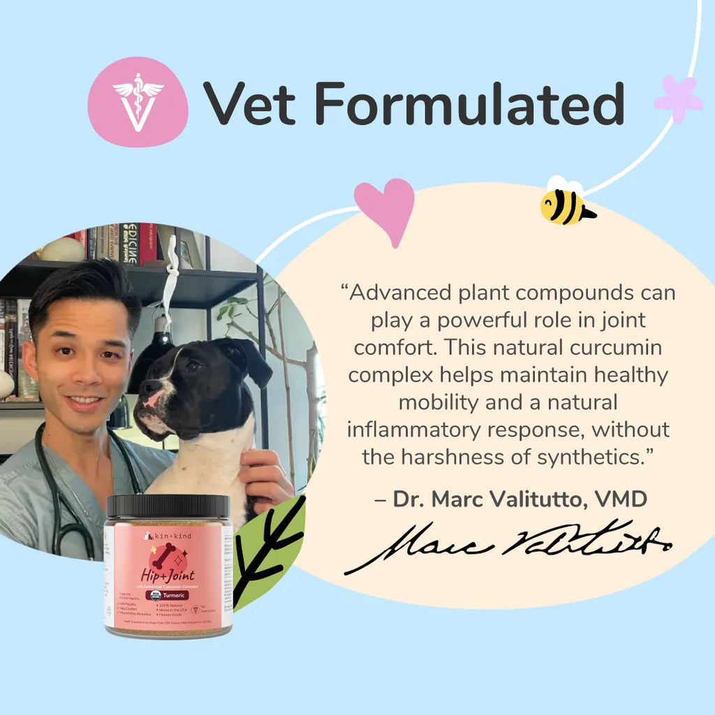 Organic Hip+Joint Supplement for Dogs & Cats (Medium) - 4 Oz