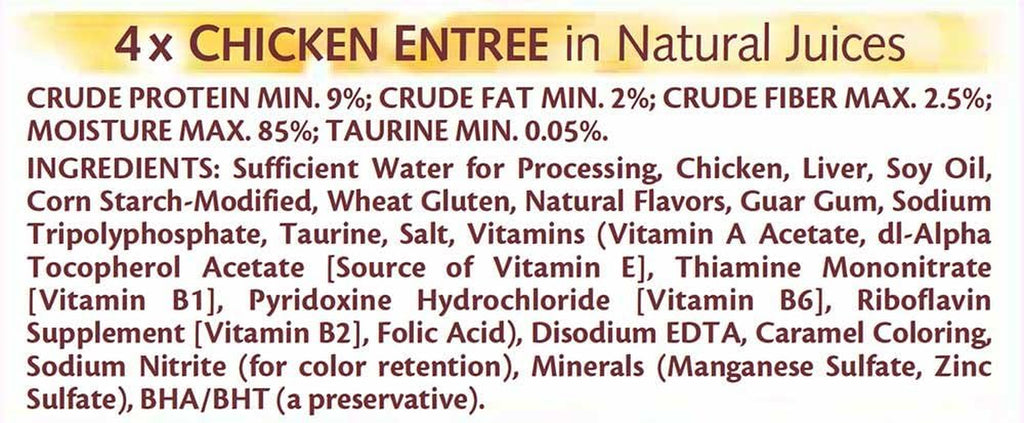 Purrfectly Chicken Wet Cat Food, Variety Pack, 10 Count, 4 Pack | Chicken, Chicken & Beef & Duck Varieties, Flavor-Lock Pouches Seal in Juices, 9% Crude Protein, Pack of 4