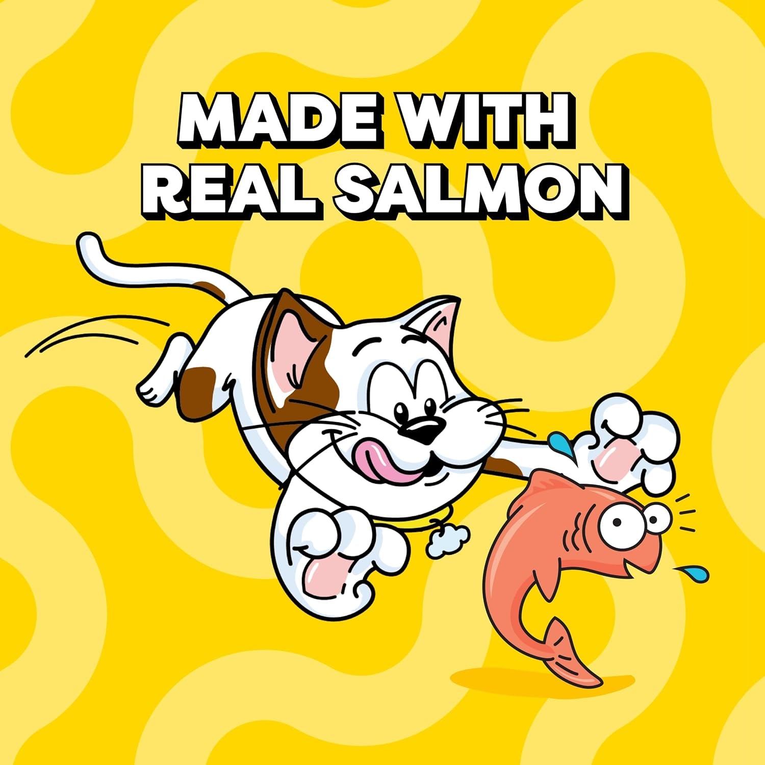 Creamy Puree Lickable Cat Treats, Salmon, 24 Count | under 15 Calories per Tube, Great for Senior Cats, No Chewing Required, No Added Sugar, Wet Squeezable Treat, 0.42 Oz. Tubes