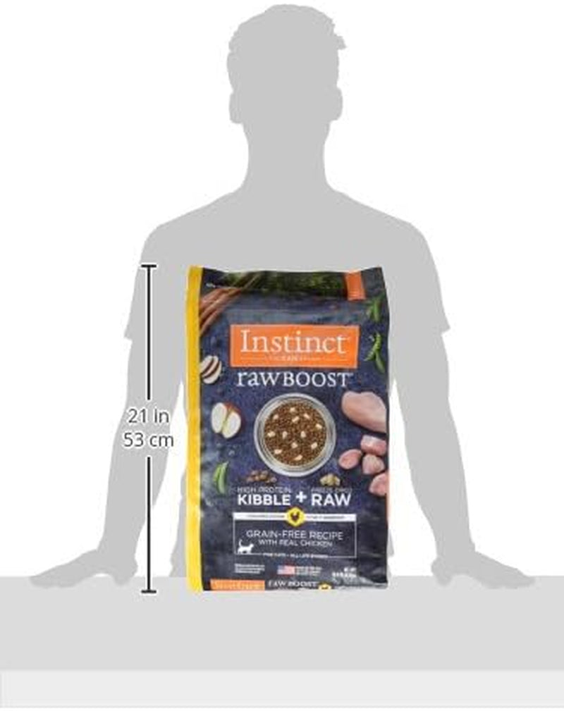 Rawboost, Dry Cat Food + Freeze Dried, Real Chicken, 10 Lb Bag | High-Protein Kibble with Freshdried Raw Bites, Grain-Free, Cage-Free Chicken Recipe, Minimally Processed, Complete Nutrition
