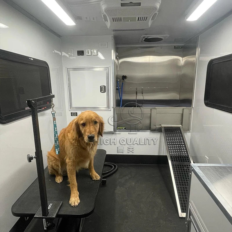 Mobile Pet Grooming Trailer | Custom-Built Dog Salon Van & Wash Station