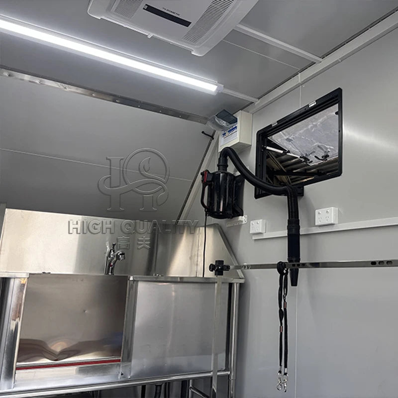 Mobile Pet Grooming Trailer | Professional Dog Wash & Salon Van – Customizable