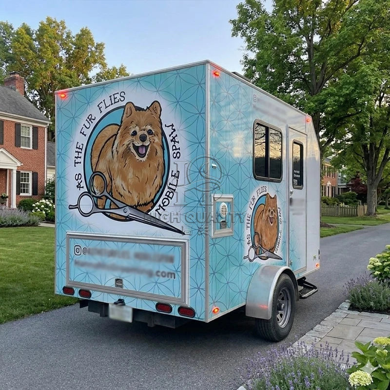 Mobile Pet Grooming Trailer | Custom-Built Dog Salon Van & Wash Station
