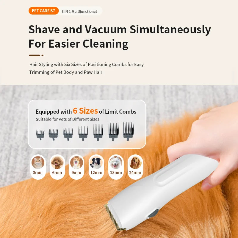 Pet Grooming Vacuum Cleaner Kit