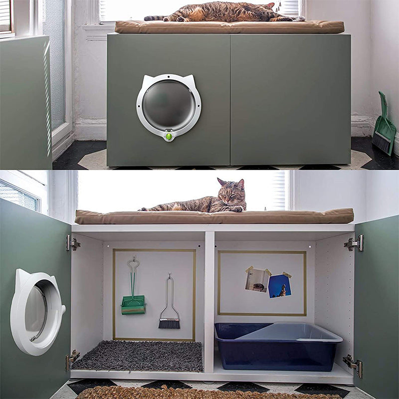 Pet Cat Door – Easy Install for Glass, Wood & Iron Doors