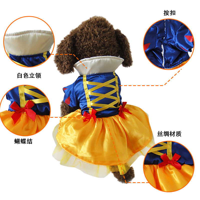 Snow White Halloween Dog Dress – Small Dogs