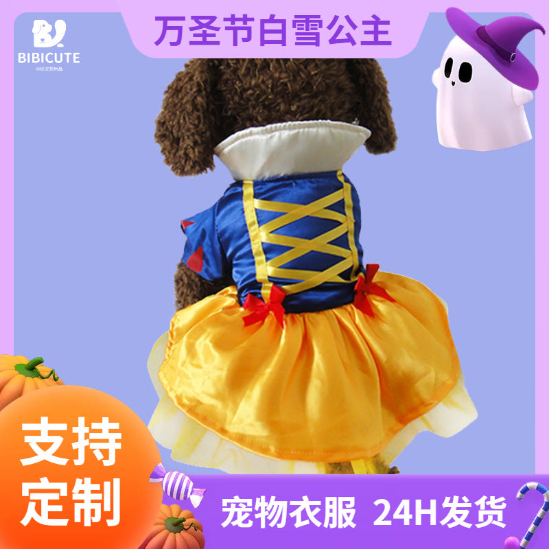 Snow White Halloween Dog Dress – Small Dogs