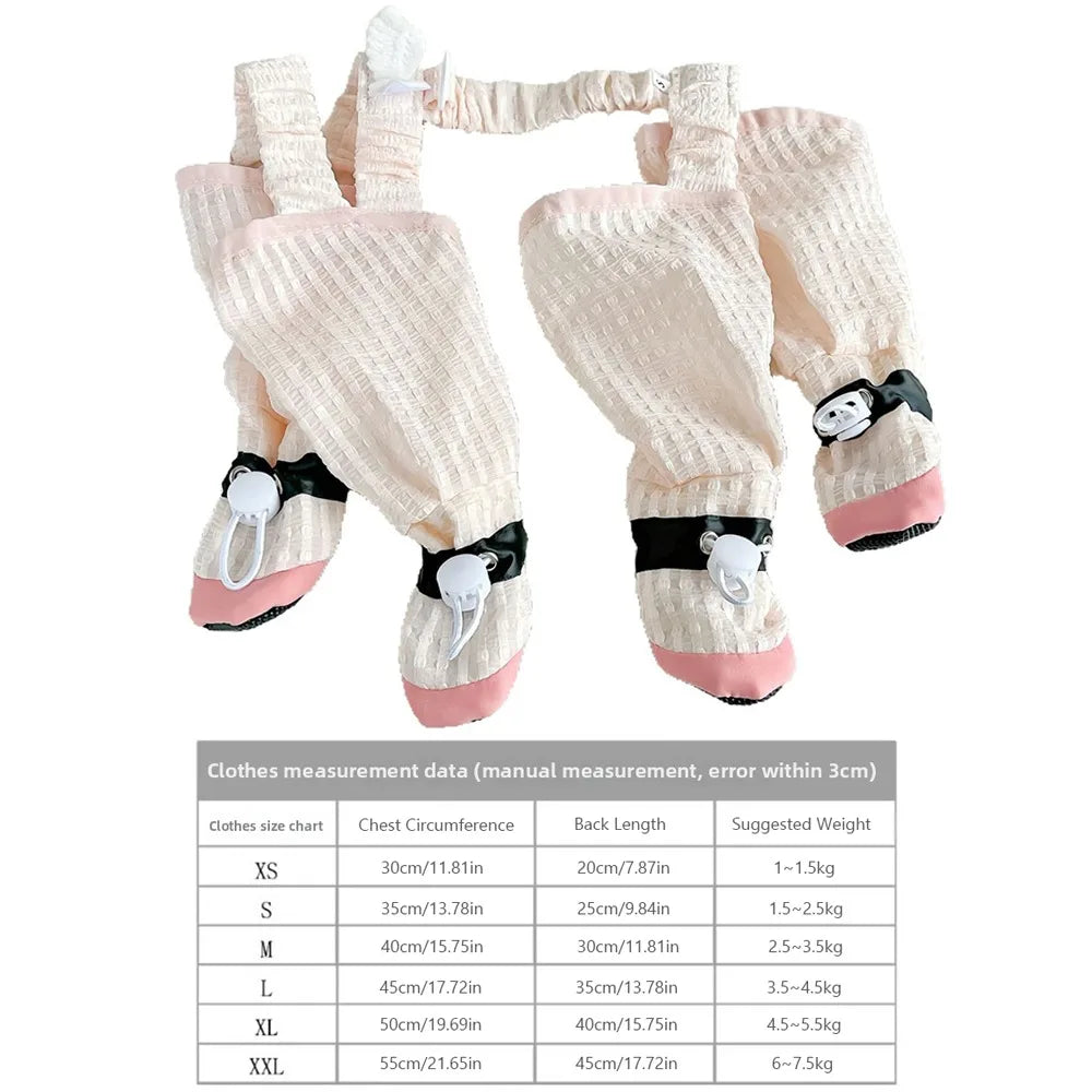 Anti-Slip Dog Boot Leggings & Dustproof Jumpsuit (XS–XXL)