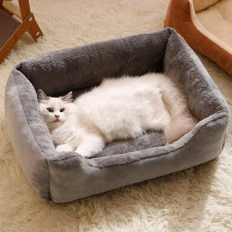 Plush Pet Bed Mat for Cats & Dogs – Soft Breathable Cushion, Multiple Sizes