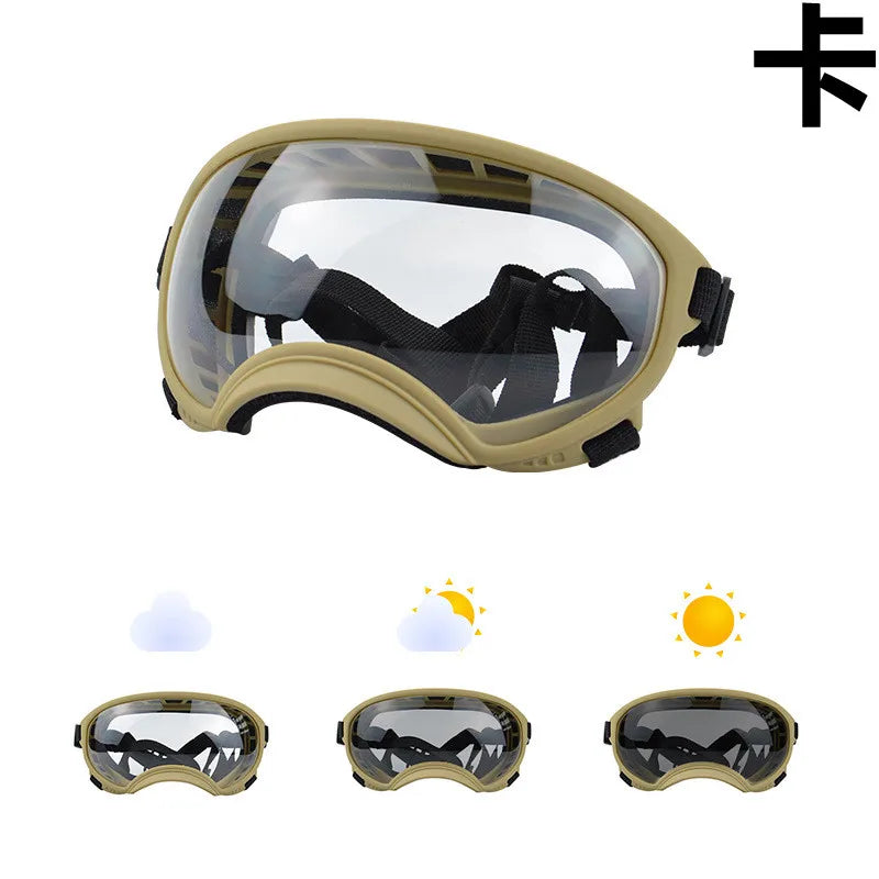 Color-Changing Dog Sunglasses & Goggles – UV-Resistant Eye Protection for Dogs