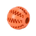 Natural Rubber Dog Chew Ball Toy – Teeth Cleaning Interactive Treat Ball