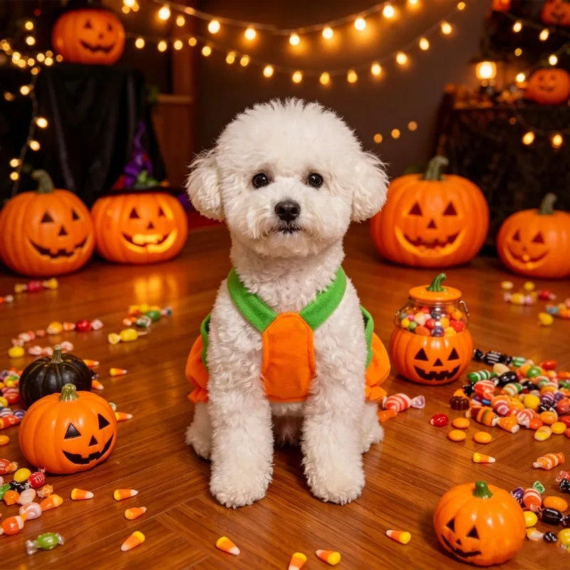 Halloween Pumpkin Dog & Cat Costume