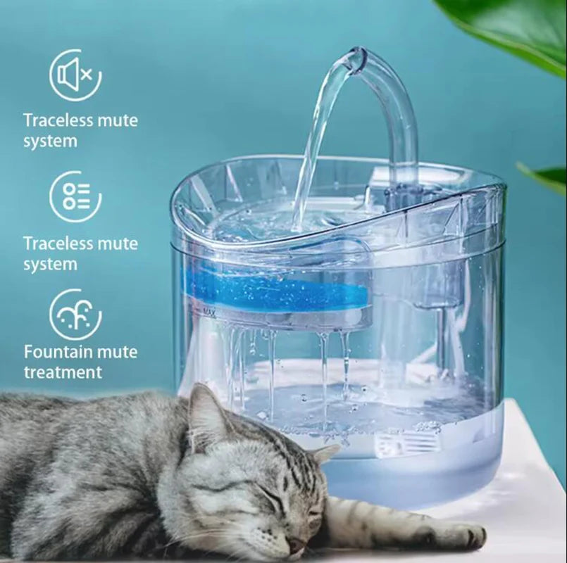 Automatic Pet Water Fountain with Carbon Filter – 2L