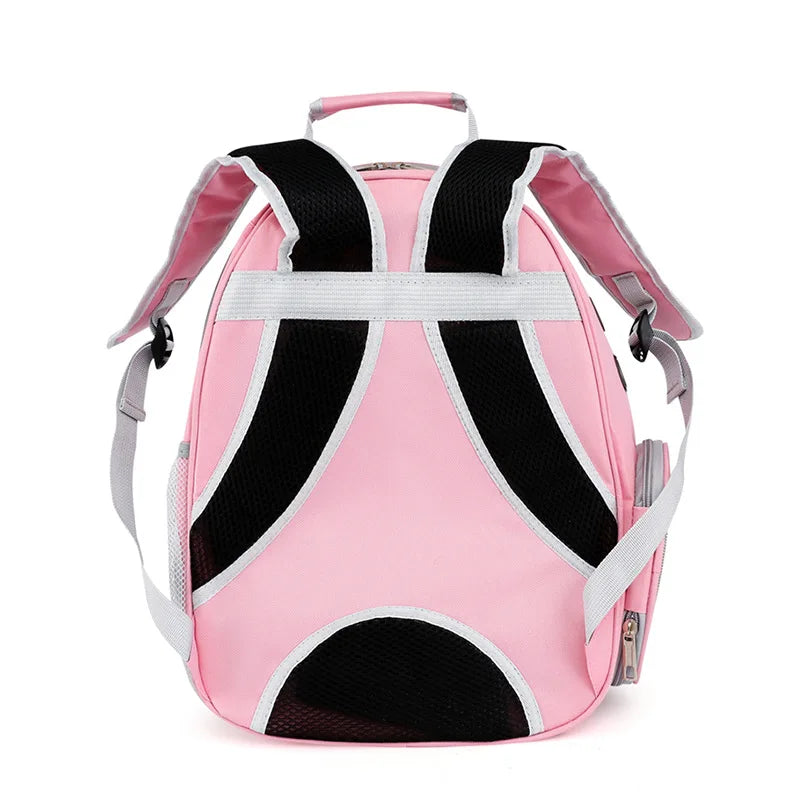 Space Capsule Pet Carrier Backpack — Transparent Breathable Travel Bag for Cats & Small Dogs