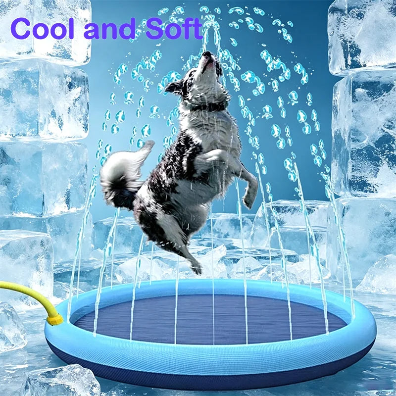 Pet Water Play Mat | Sensory Splash Pad for Cats & Dogs