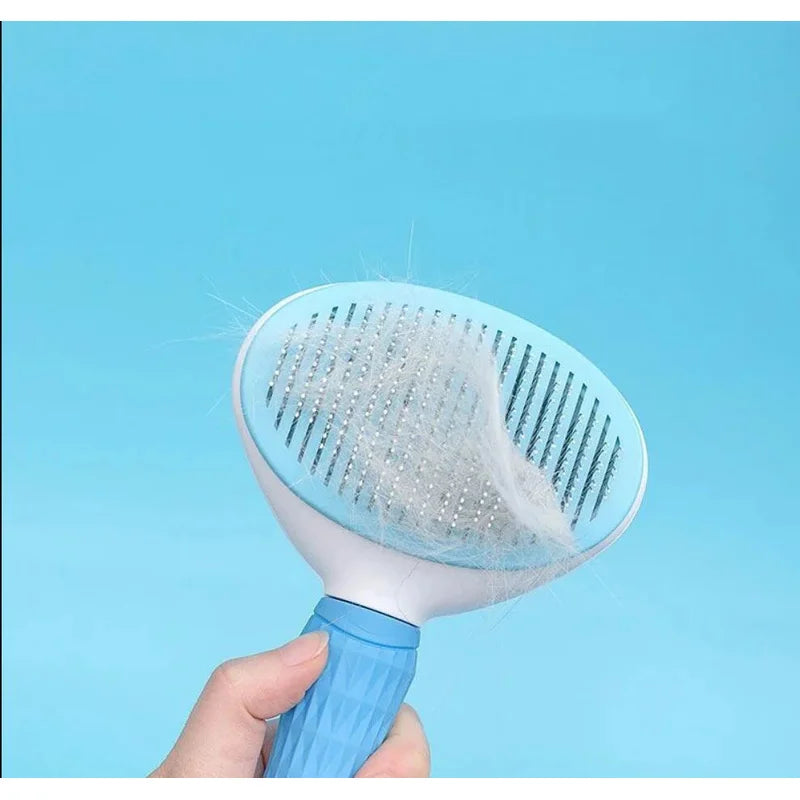 Pet Deshedding Comb for Cats & Dogs | Stainless Steel Grooming Brush