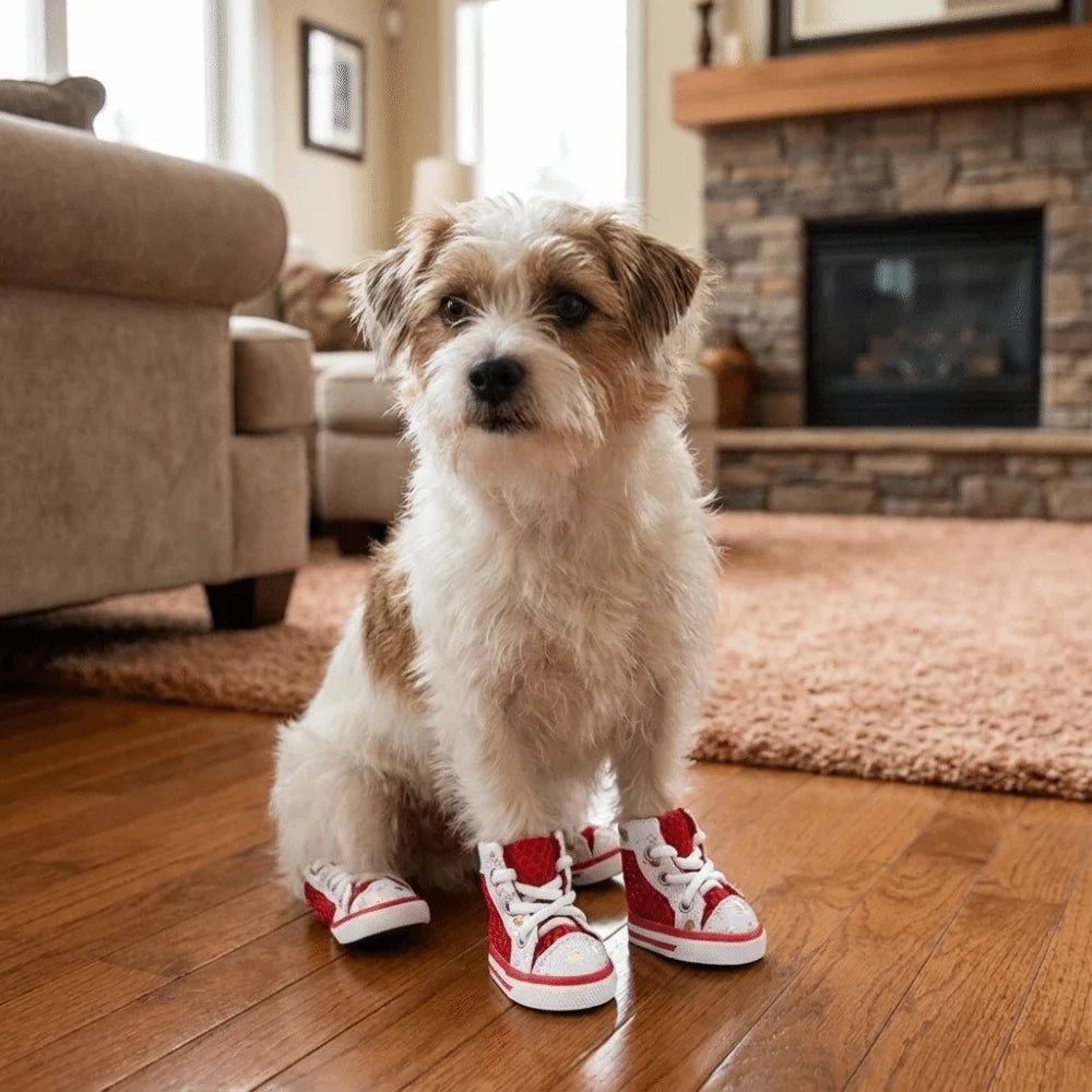 Breathable Dog Mesh Shoes – Anti-Slip Paw Protectors