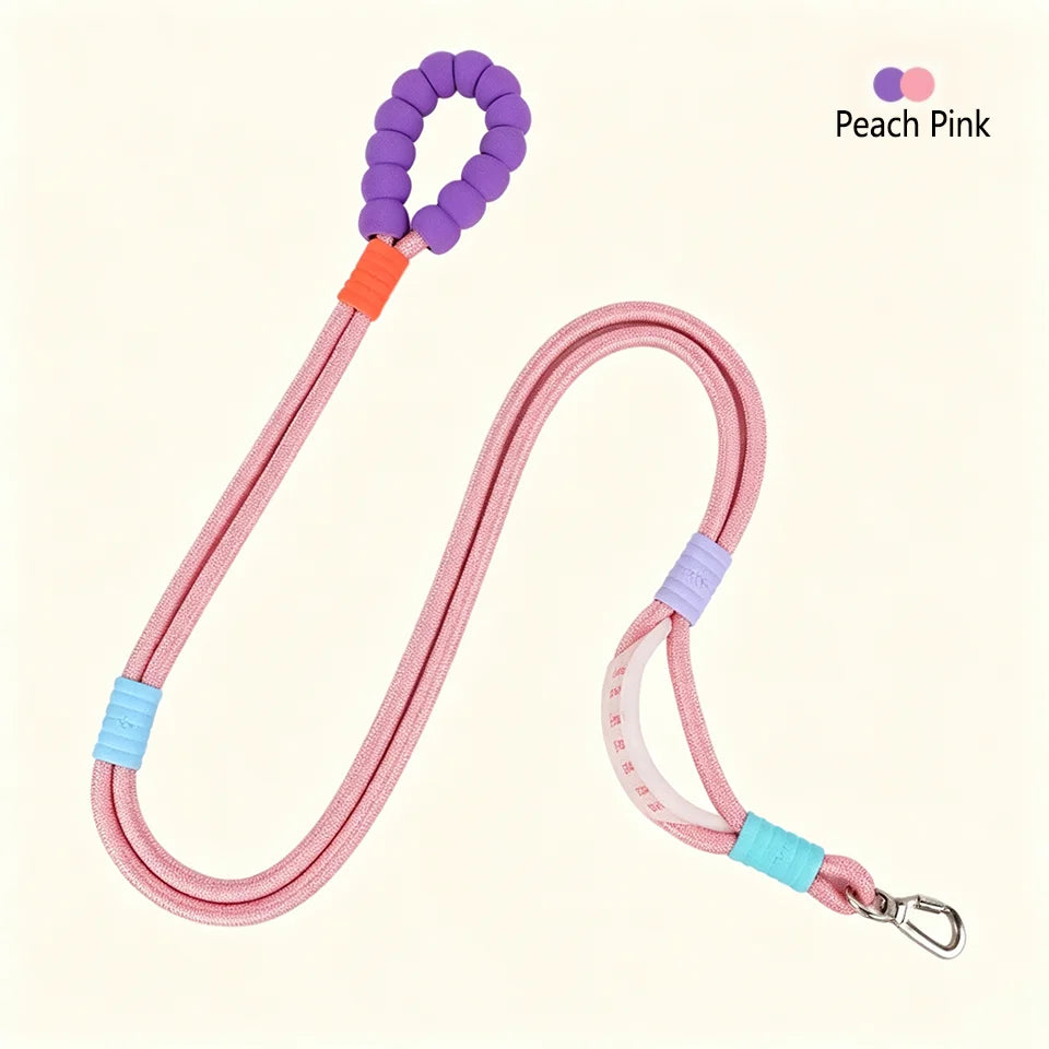 No-Pull Dual-Mode Dog Leash with Shock Absorber
