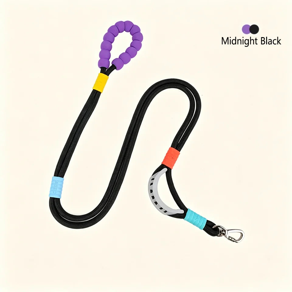 No-Pull Dual-Mode Dog Leash with Shock Absorber