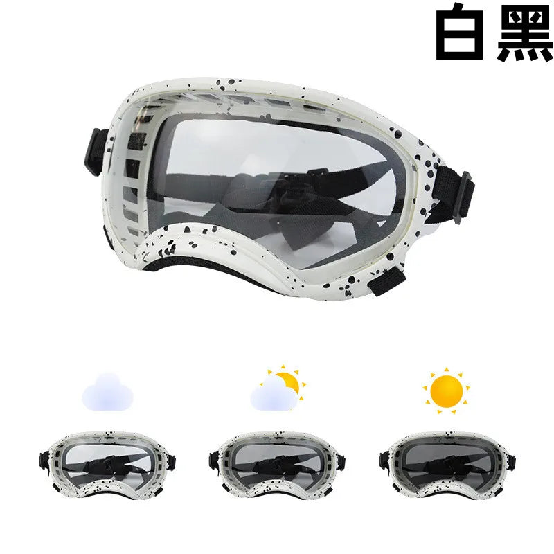 Color-Changing Dog Sunglasses & Goggles – UV-Resistant Eye Protection for Dogs