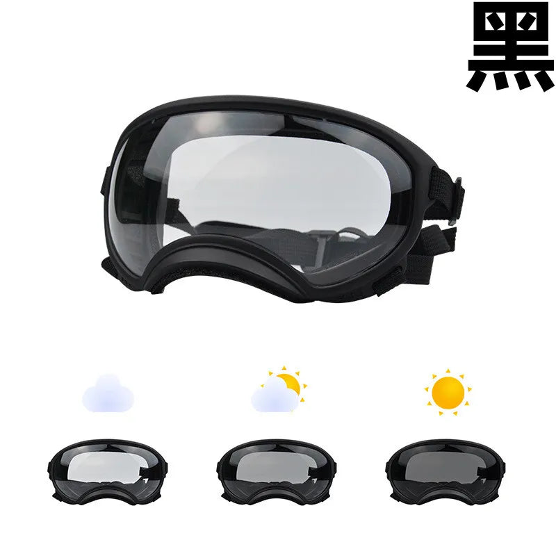 Color-Changing Dog Sunglasses & Goggles – UV-Resistant Eye Protection for Dogs