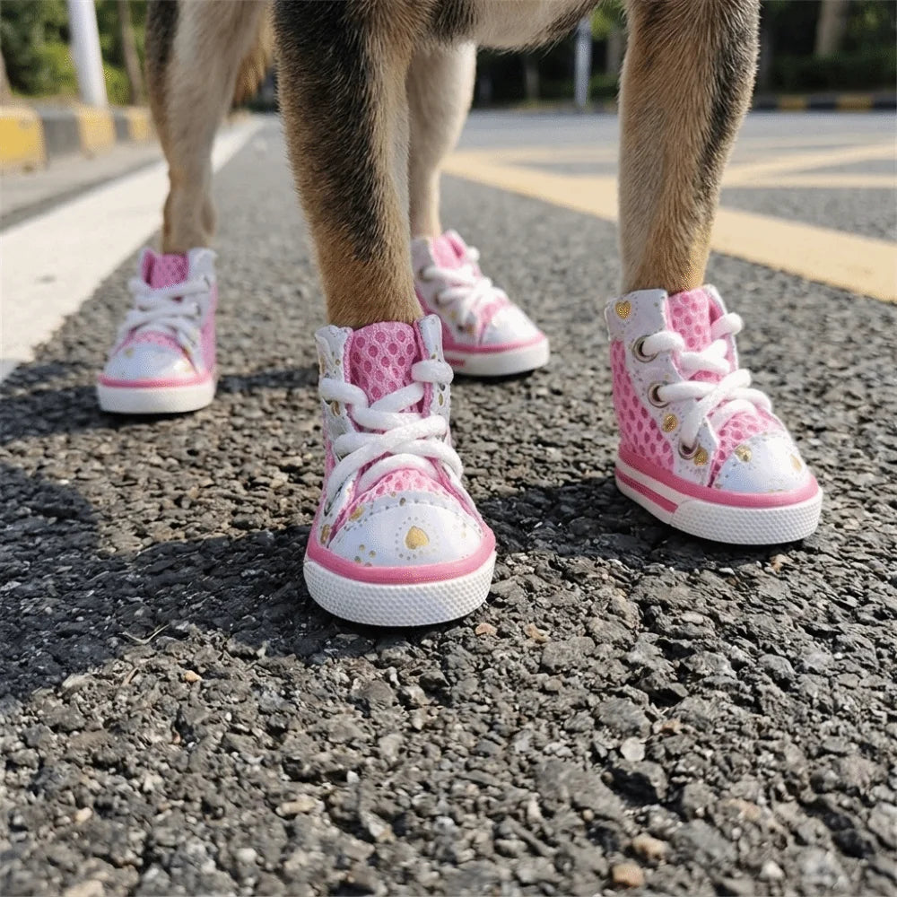 Breathable Dog Mesh Shoes – Anti-Slip Paw Protectors