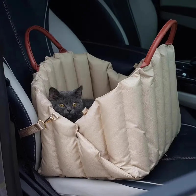 Portable Pet Carrier Bag & Car Safety Seat – Handheld Travel Bag for Small Dogs & Cats
