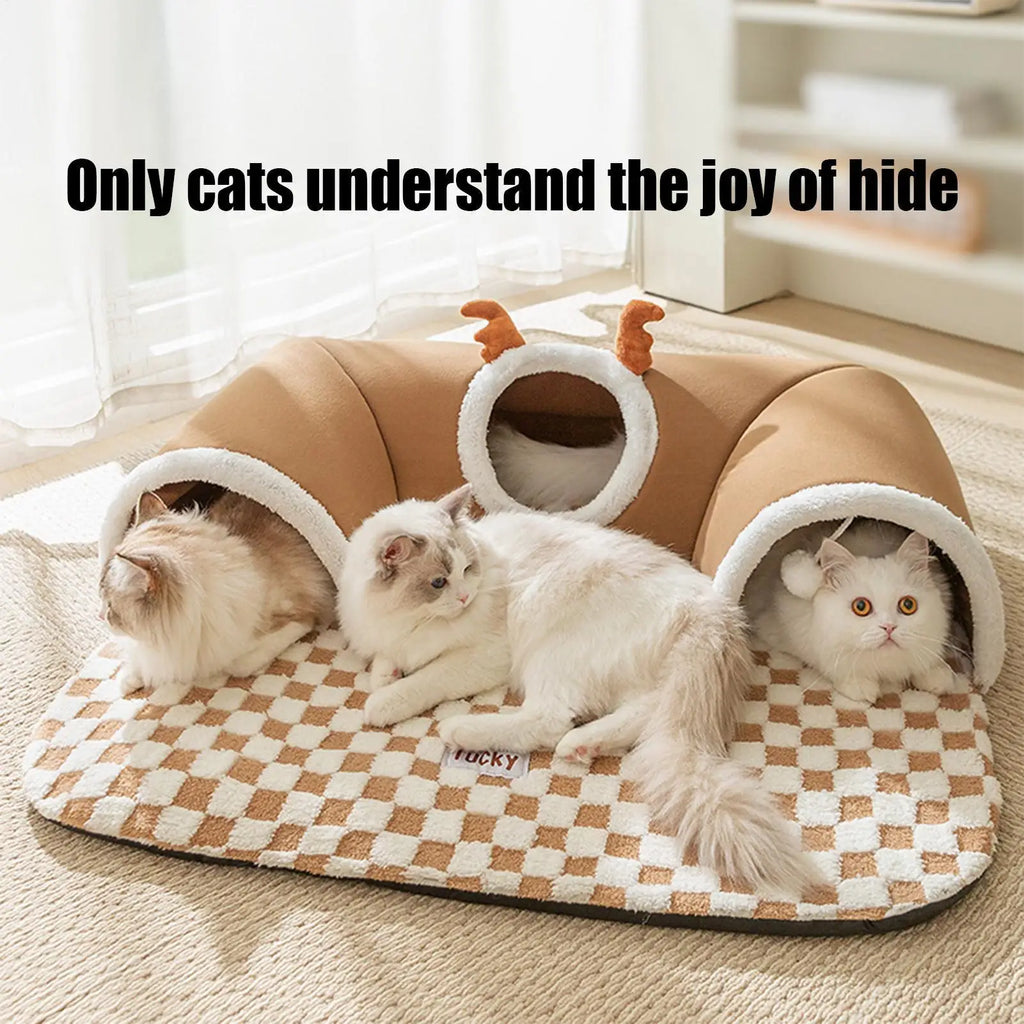 Cat Tunnel Bed & Play House for Kittens