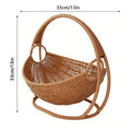 Faux Rattan Cat Cave Bed – Semi-Enclosed & Waterproof