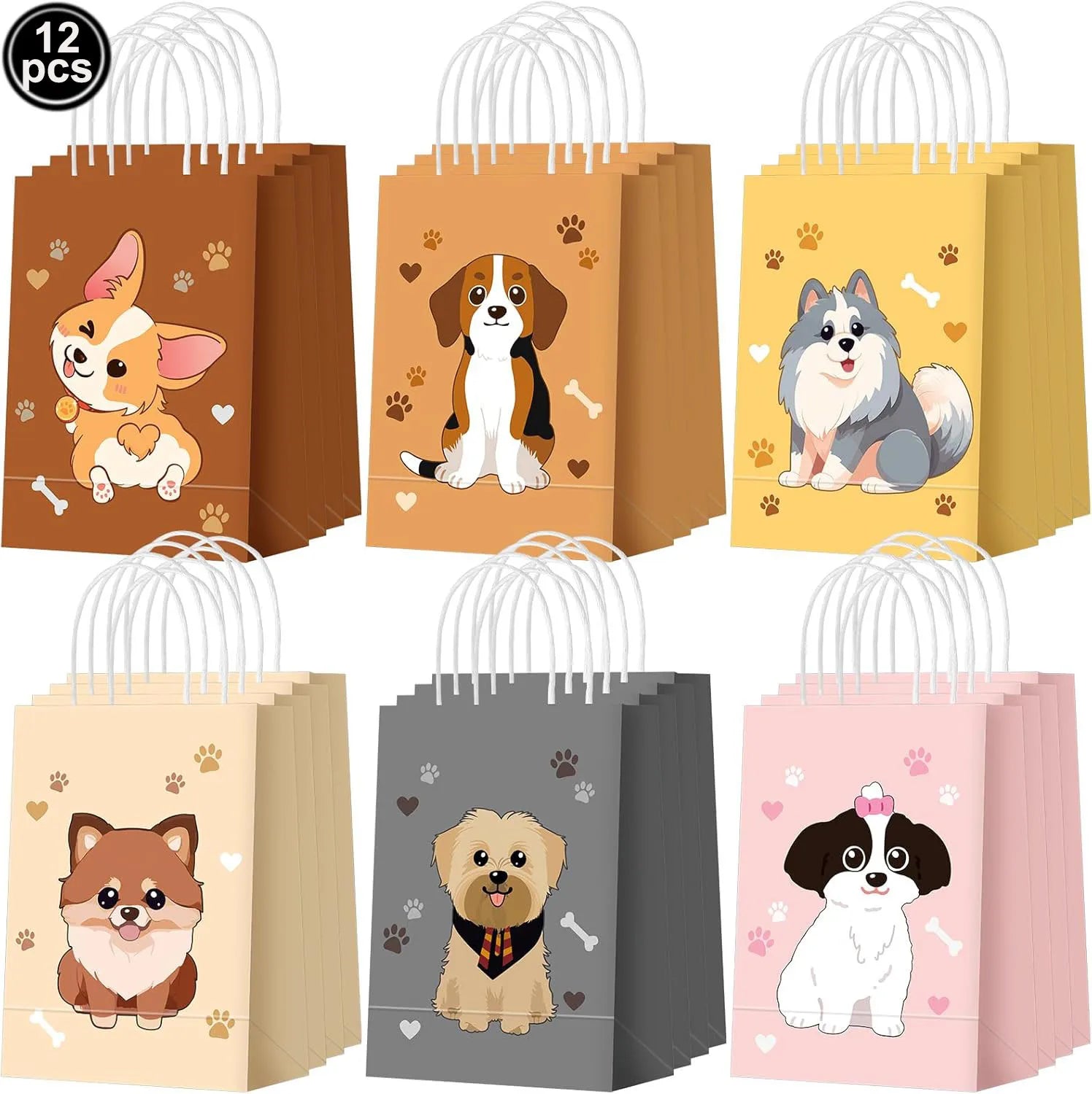 Dog Birthday Party Decoration Set – Banner, Balloons & Cake Decor for Pets