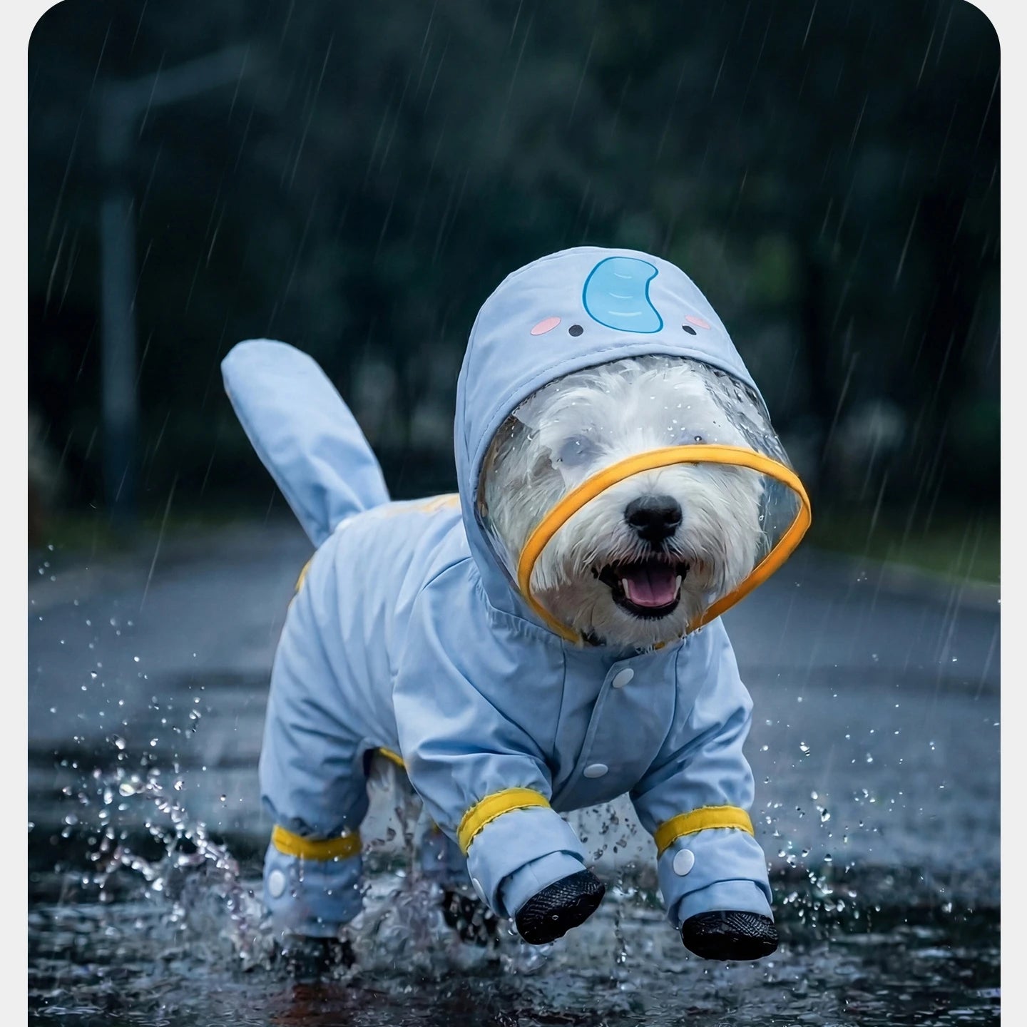 Waterproof Dog Raincoat Jumpsuit
