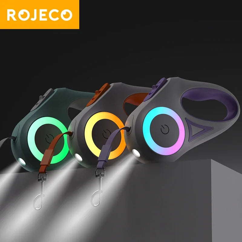 Retractable LED Dog Leash