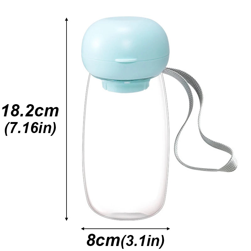 Portable Pet Water Bottle with Lanyard | 300ml & 500ml Dog Travel Dispenser