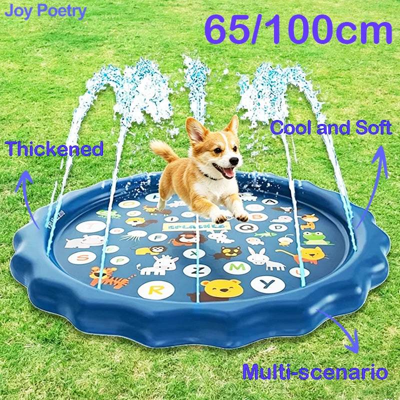 Pet Water Play Mat | Sensory Splash Pad for Cats & Dogs