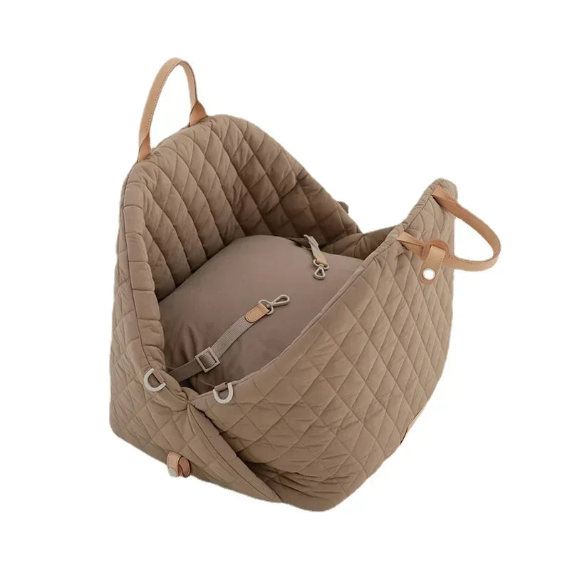 Detachable Waterproof Dog Carrier Bag | 3-in-1 Shoulder, Hand & Car Seat Kennel for Small Dogs