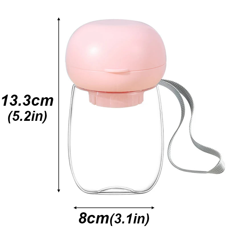 Portable Pet Water Bottle with Lanyard | 300ml & 500ml Dog Travel Dispenser
