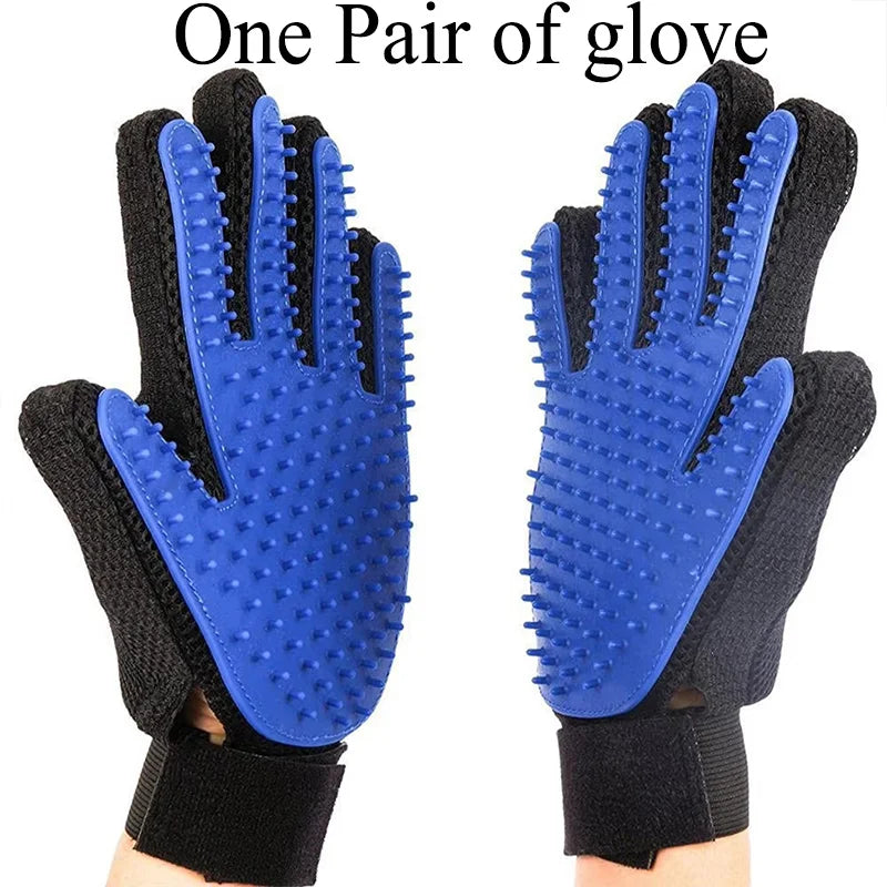 Pet Grooming Glove – Deshedding Brush & Hair Remover for Dogs & Cats