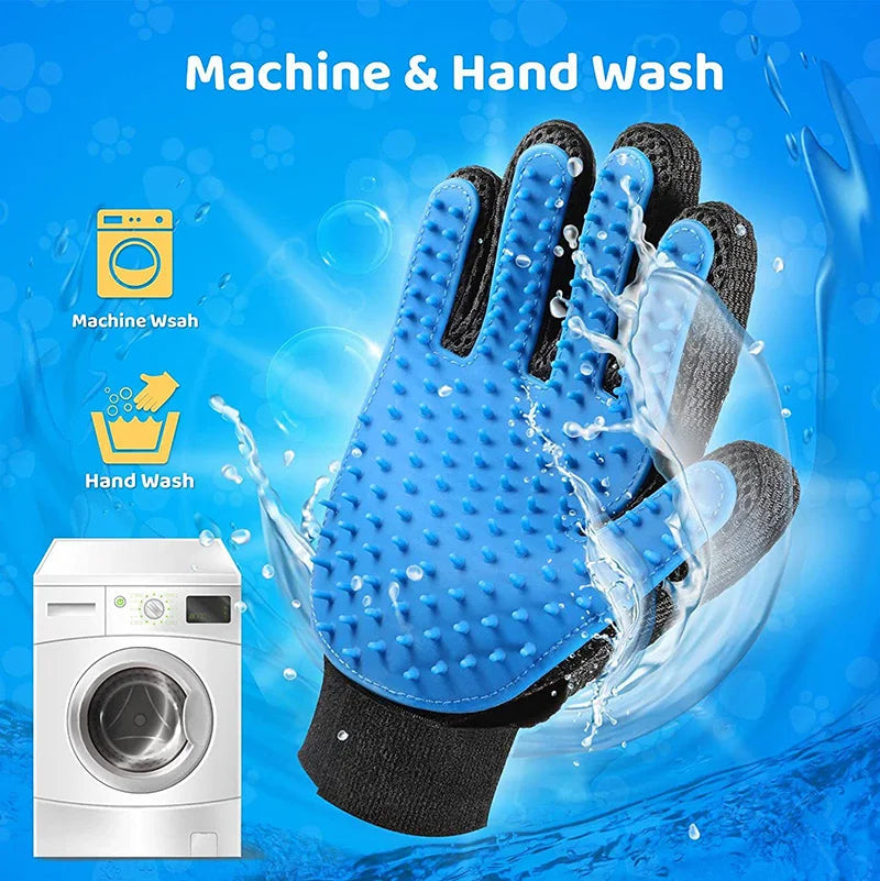 Pet Grooming Glove – Deshedding Brush & Hair Remover for Dogs & Cats