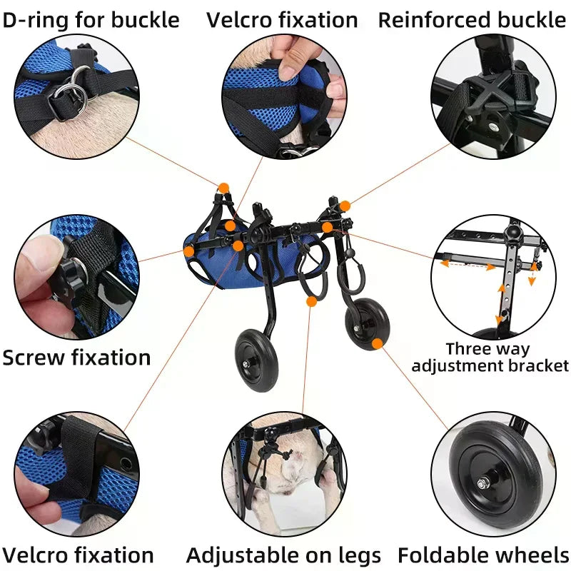 Adjustable Dog Wheelchair for Back Legs
