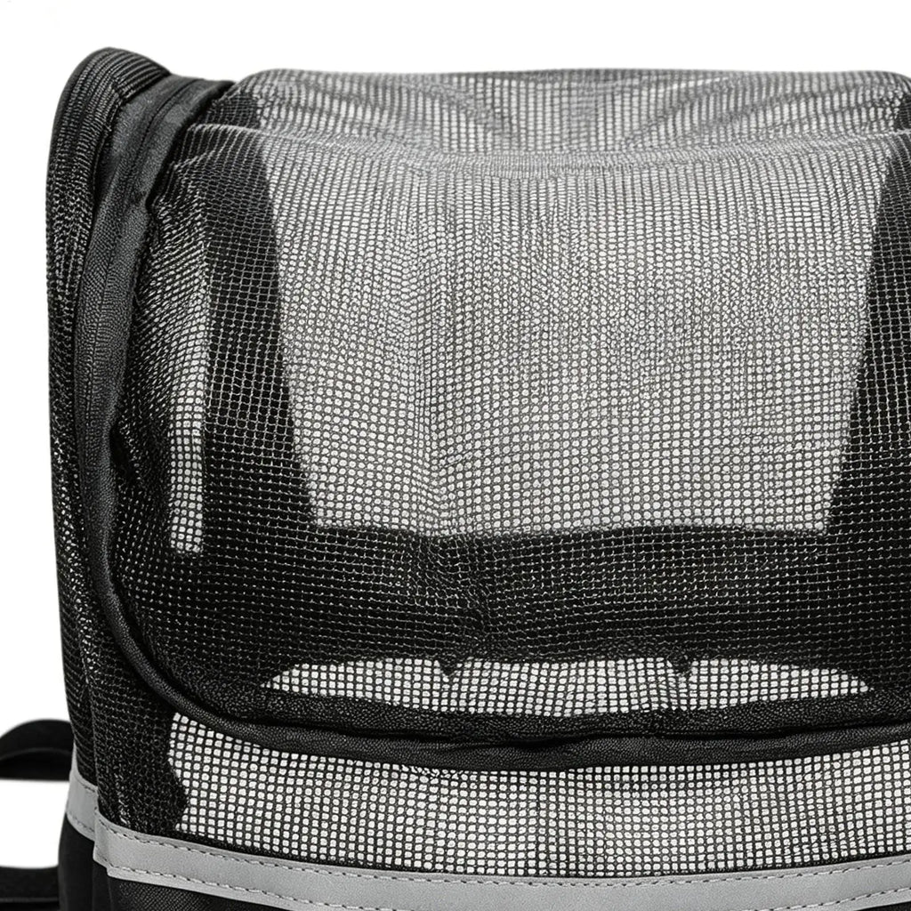 Pet Bicycle Handlebar Basket with Mesh Window — Shock-Absorbing Bike Carrier for Small Dogs & Cats