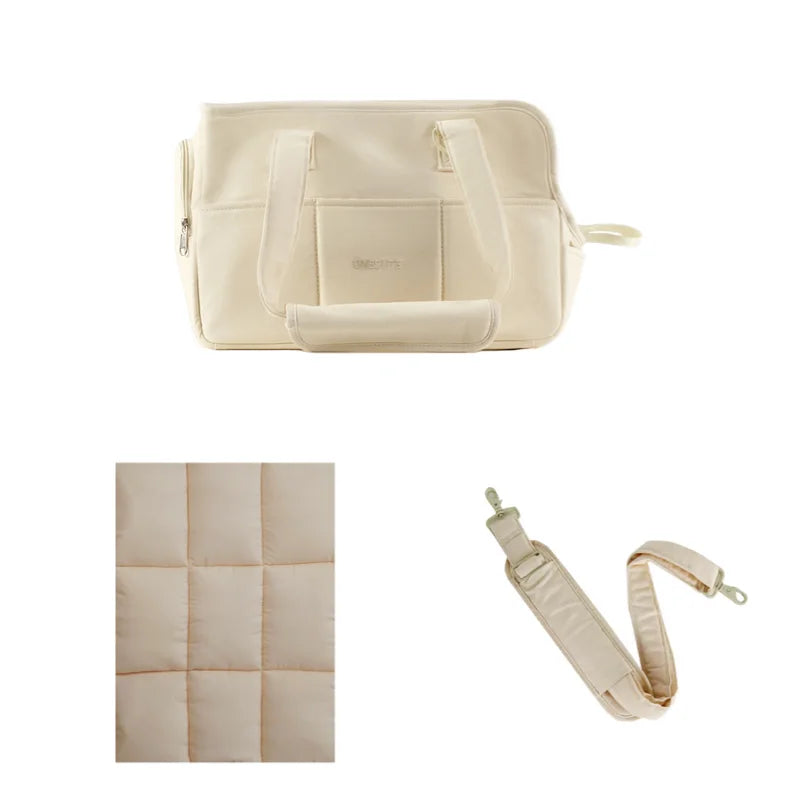 Portable Cotton Pet Carrier Shoulder Bag | Small Dogs & Cats