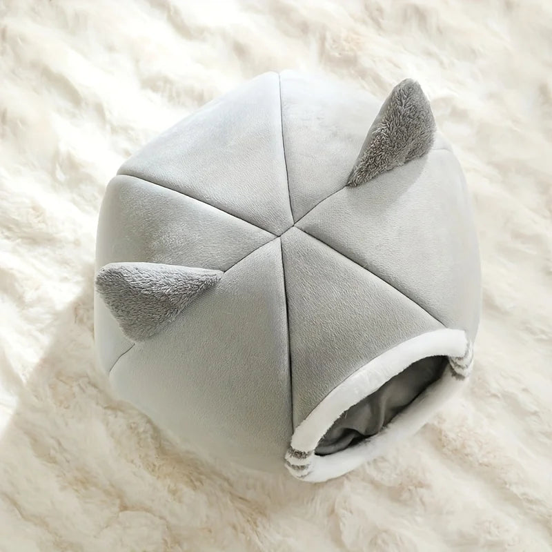 Cat Cave Bed | Cozy Plush Nest for Cats & Small Dogs
