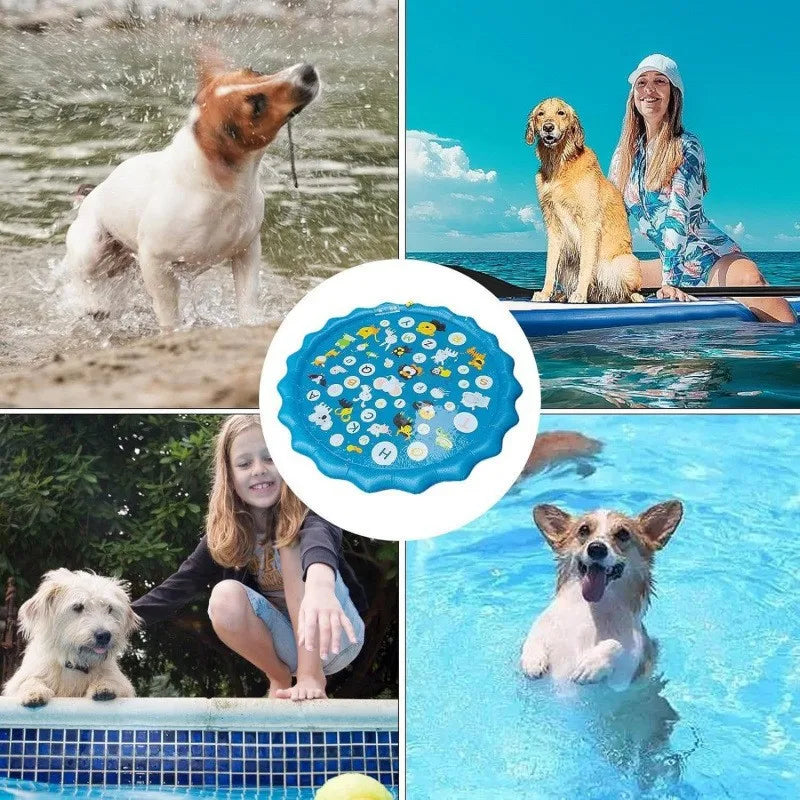 Pet Water Play Mat | Sensory Splash Pad for Cats & Dogs