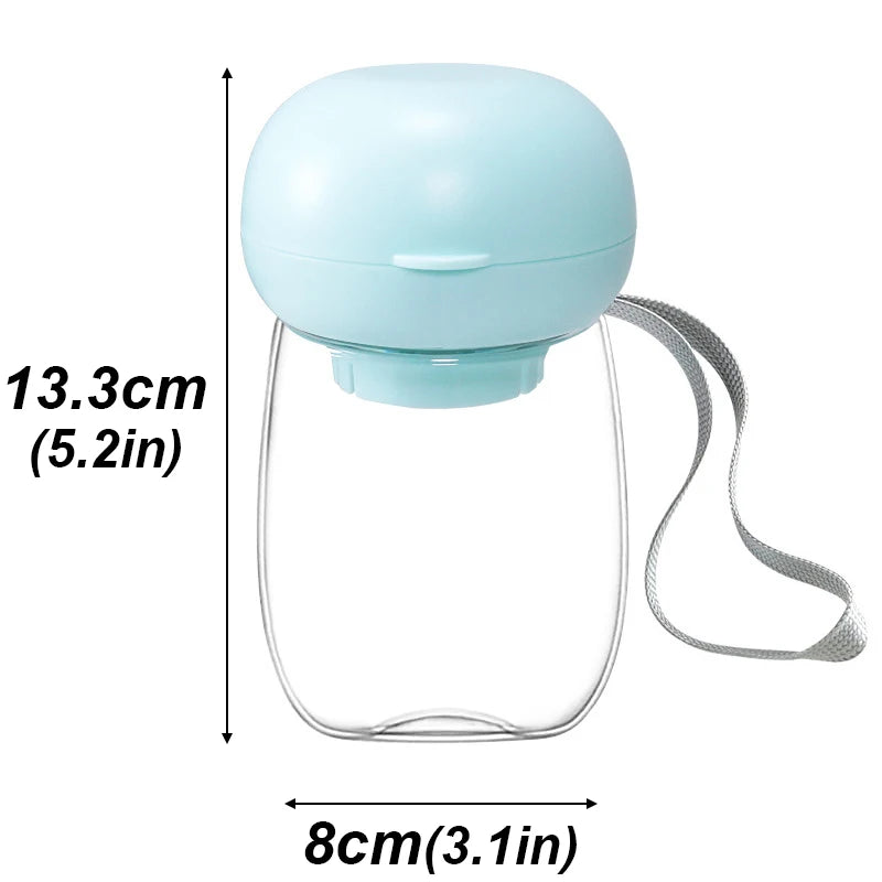 Portable Pet Water Bottle with Lanyard | 300ml & 500ml Dog Travel Dispenser