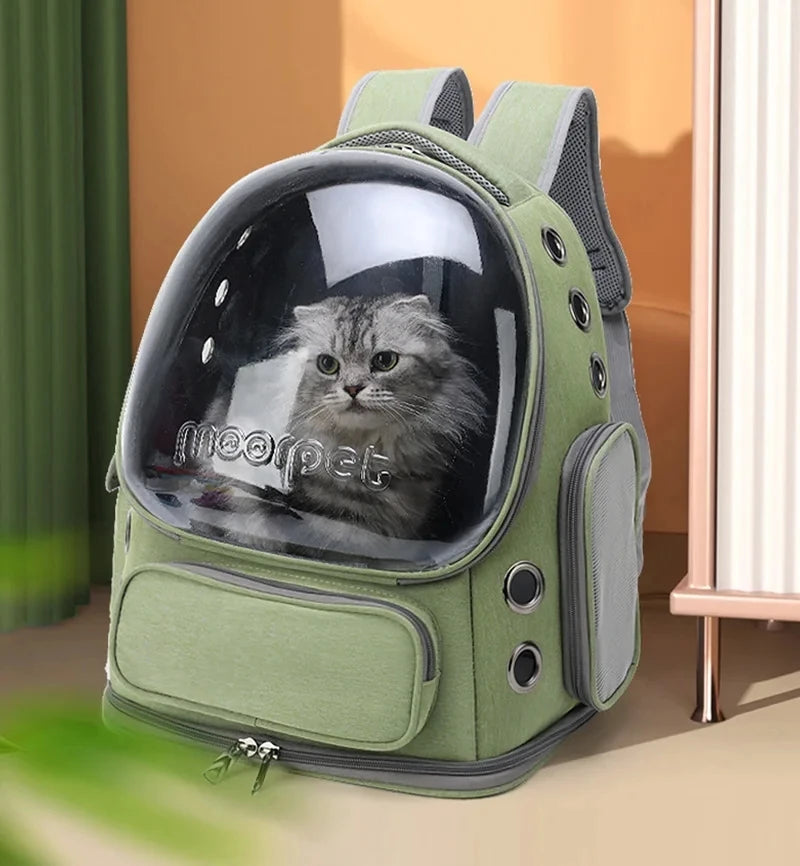 Adventure Awaits Pet Backpack – Breathable Travel Carrier for Cats & Small Dogs
