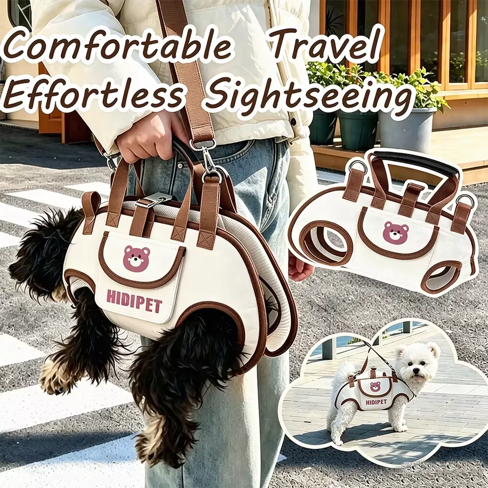 3-in-1 Breathable Pet Carrier Bag for Small Dogs & Cats