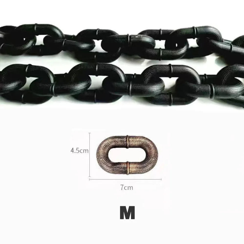 Simulation Iron Chain Dog Leash – Heavy-Duty Plastic Traction Rope for Dogs