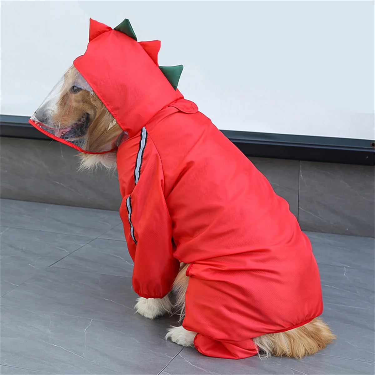 Waterproof Dog Raincoat with Hood – Reflective Adjustable Rain Jacket for Small to Large Dogs
