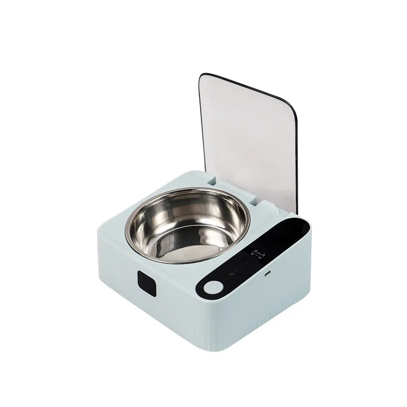 Smart Infrared Auto-Open Cat Bowl | Stainless Steel with Dustproof Lid