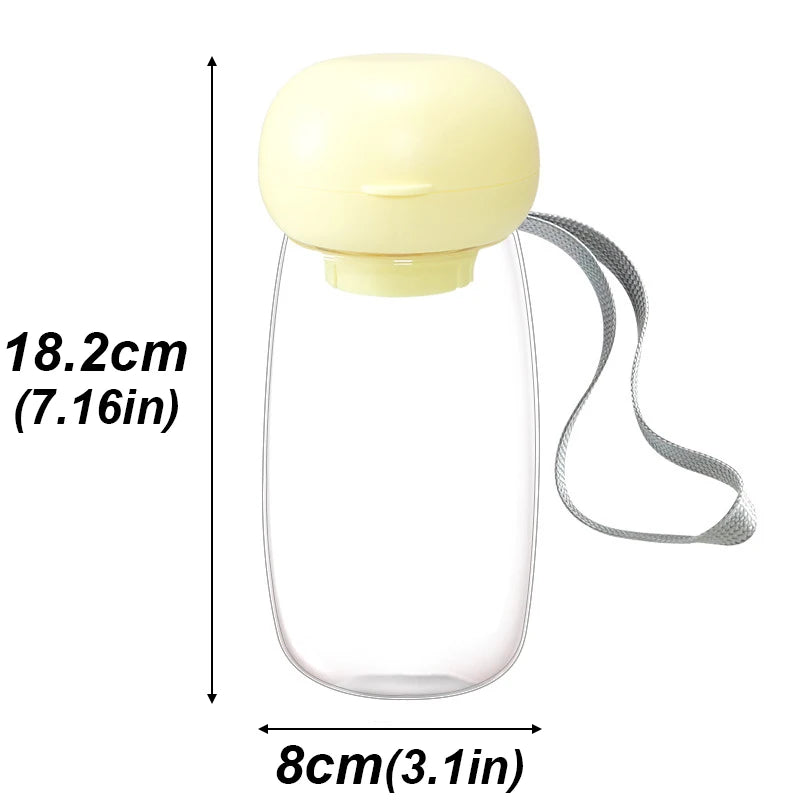 Portable Pet Water Bottle with Lanyard | 300ml & 500ml Dog Travel Dispenser